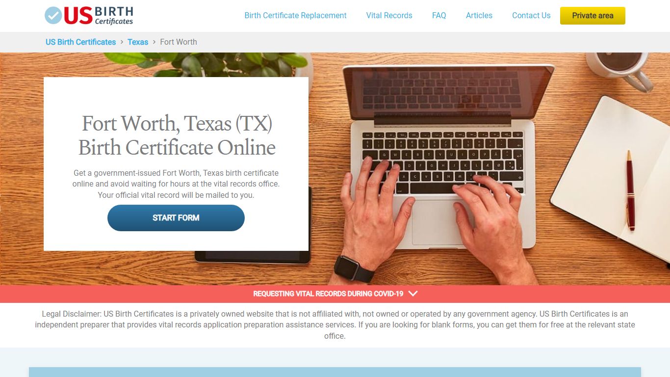 Texas (TX) Birth Certificate Online - US Birth Certificates